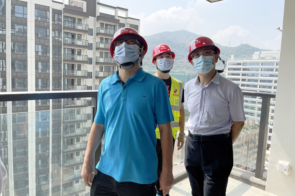 董事长带队在珠光锦程华园项目工地开展检查